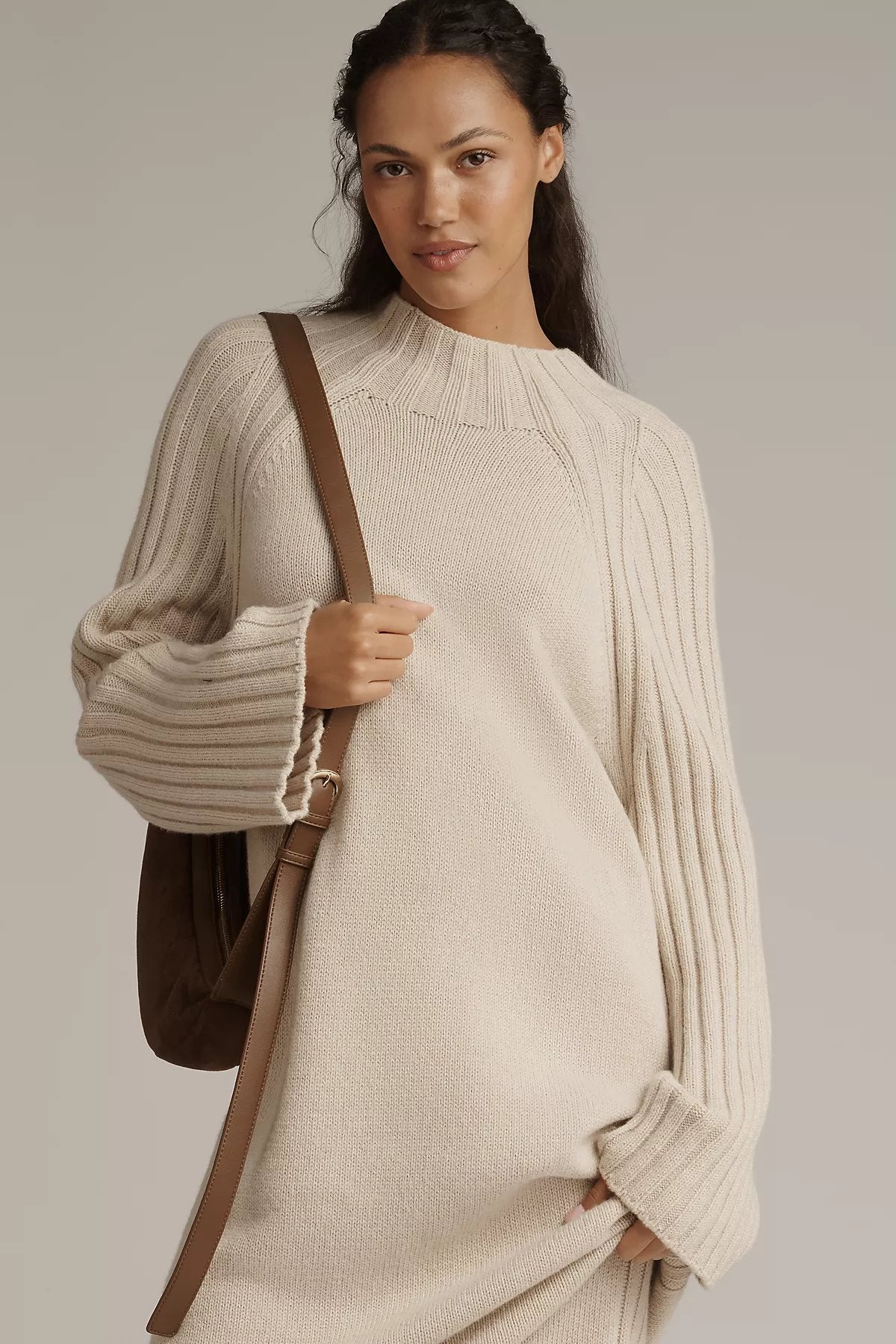 Barbour Vera Long-Sleeve Sweater Midi Dress - Image 3