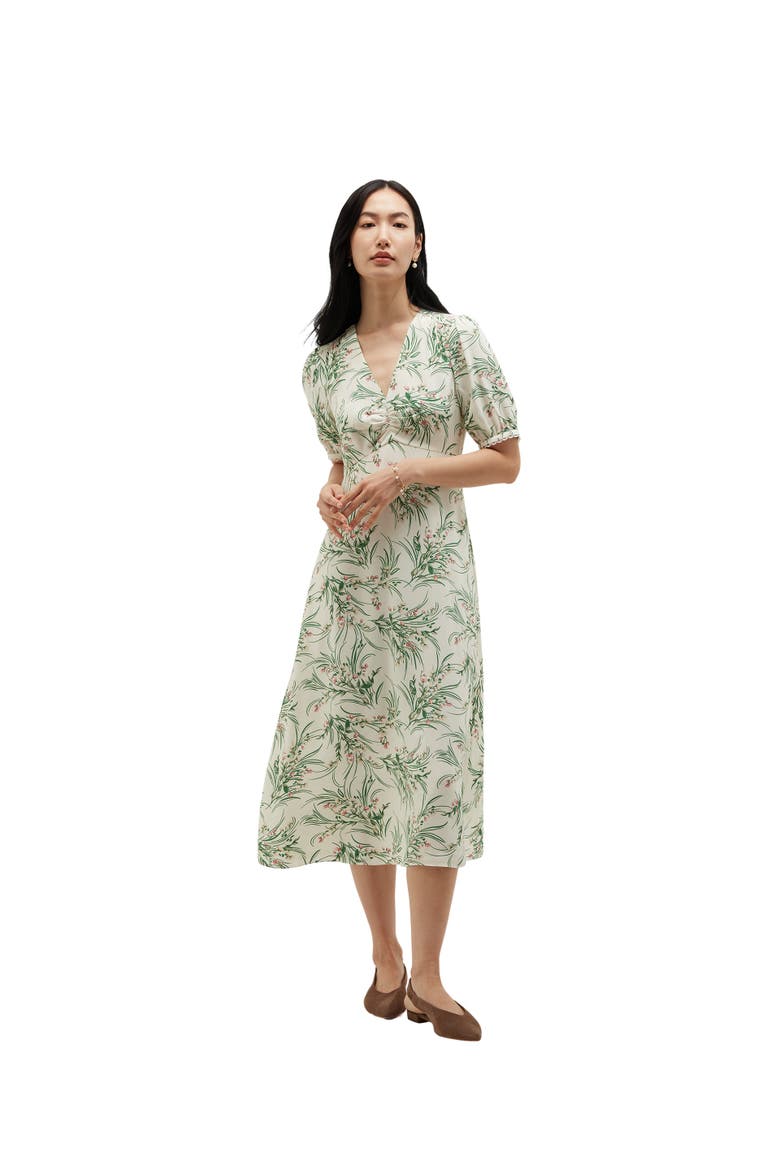 Florentina V-Neck Midi Dress