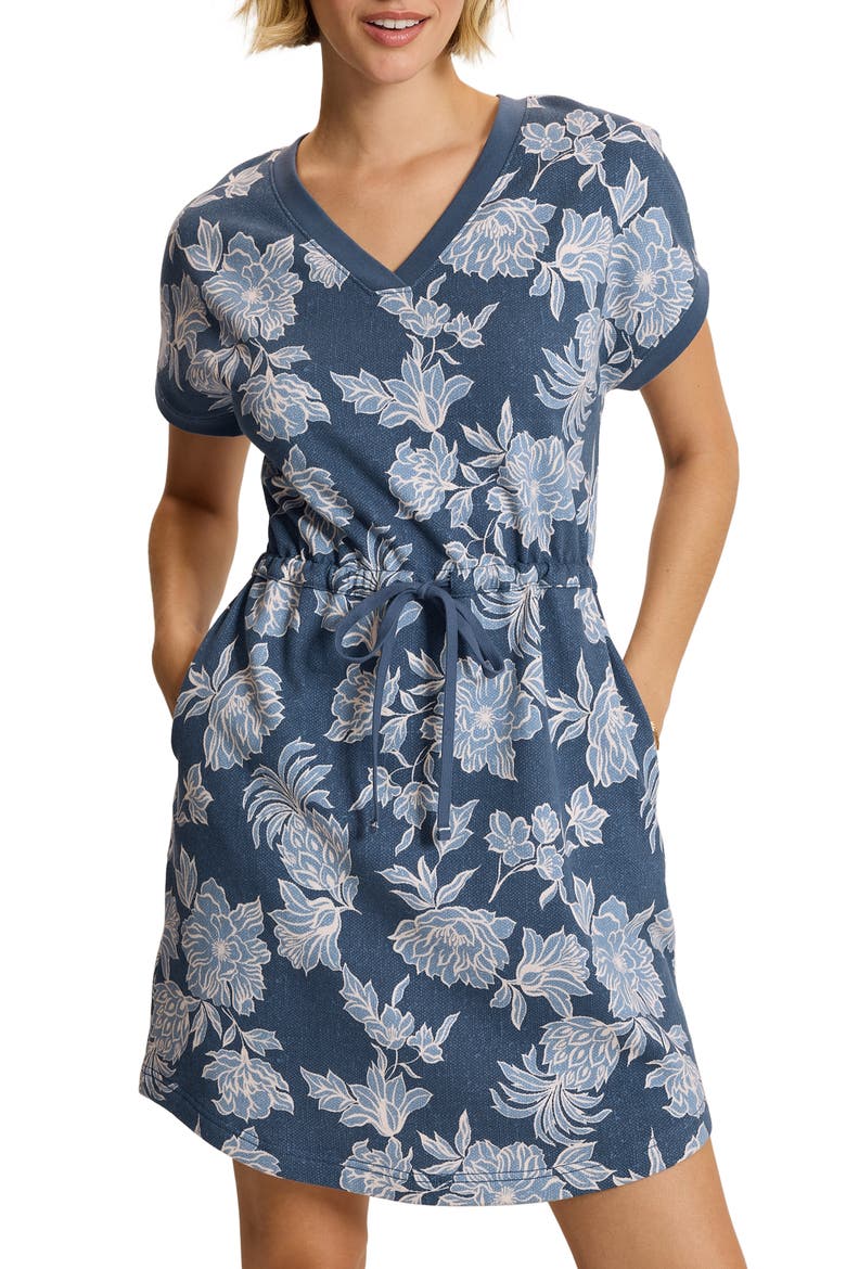 Marina Del Mar Print Tie Waist Dress