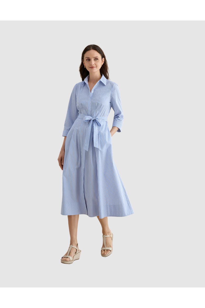 Jane Belted Midi Shirt Dress