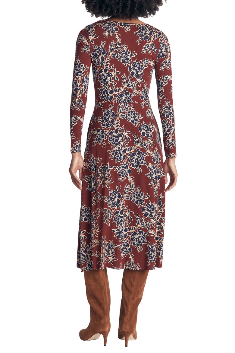 Jasmine Ruched Jersey Midi Dress