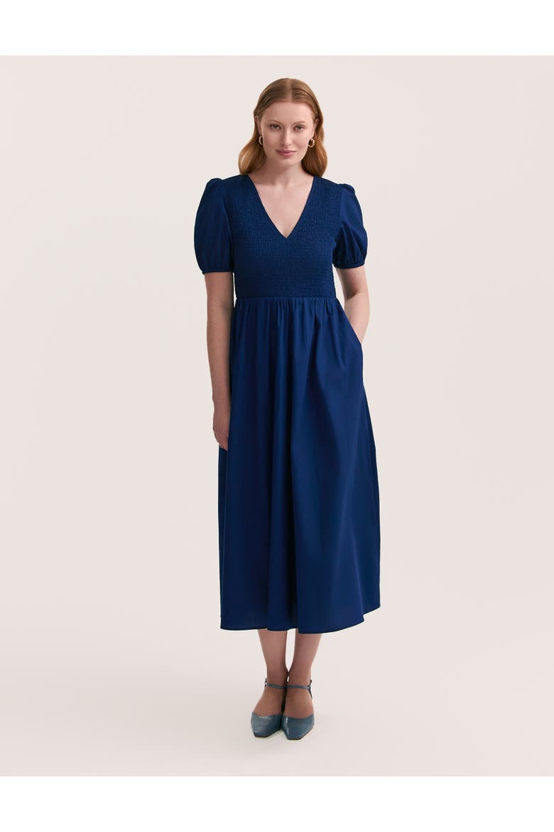 Jamilla Short Sleeve Cotton Midi Dress
