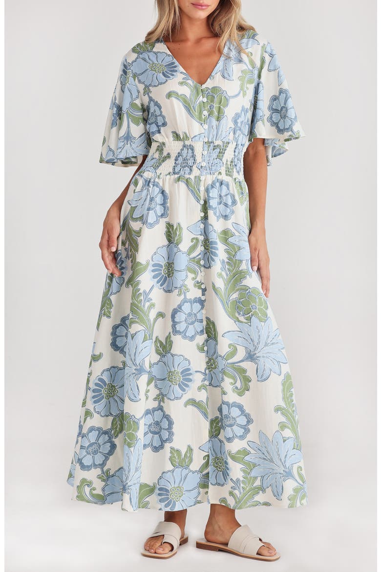 Harlow Smocked Waist Maxi Dress