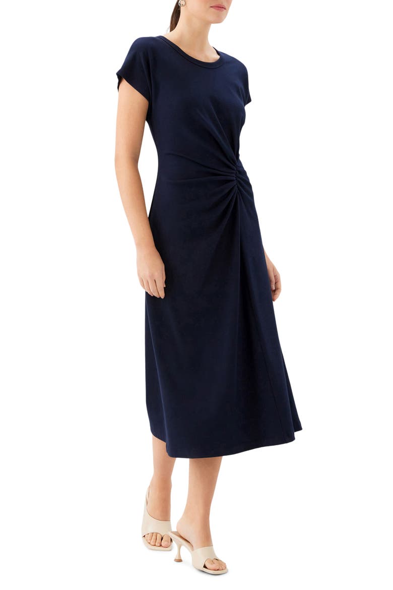 Aveline Side Twist Midi Dress