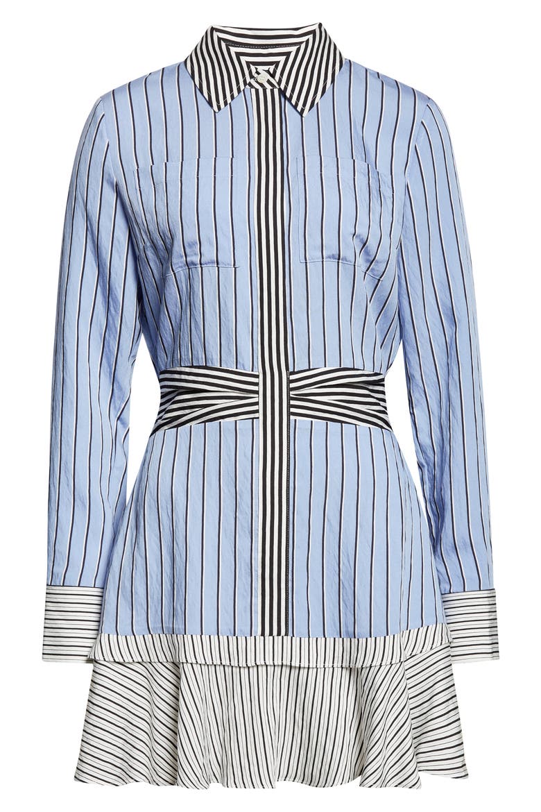Solana Long Sleeve Stripe Minidress