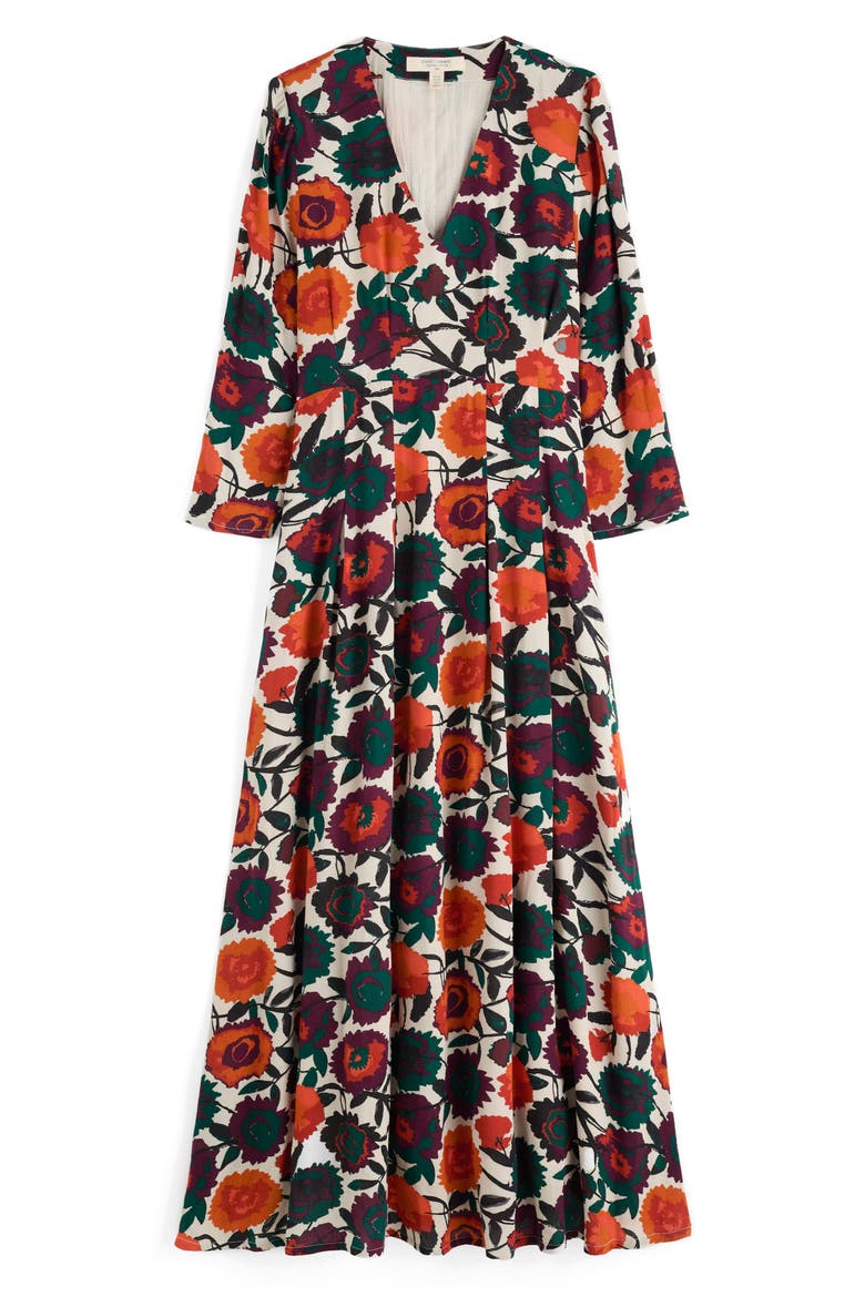 Etta Floral Pleated Midi Dress