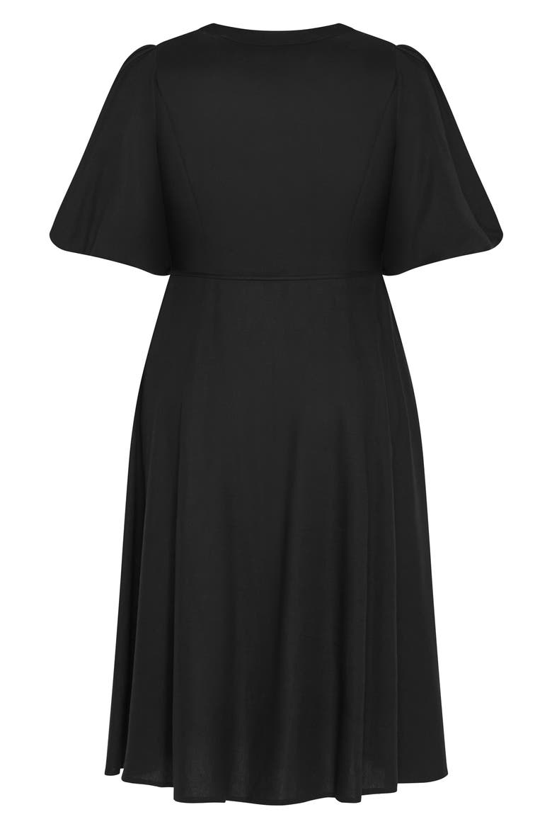 Bella Puff Sleeve Button-Up Dress