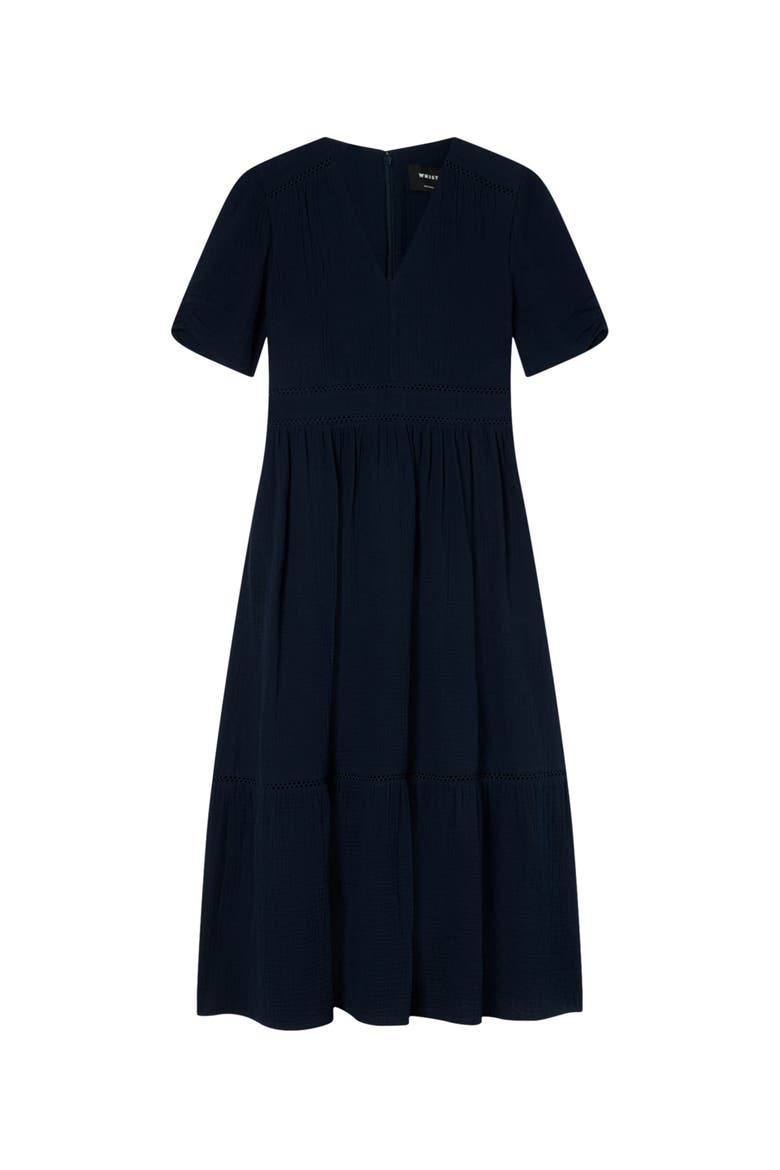 V-Neck Midi Dress