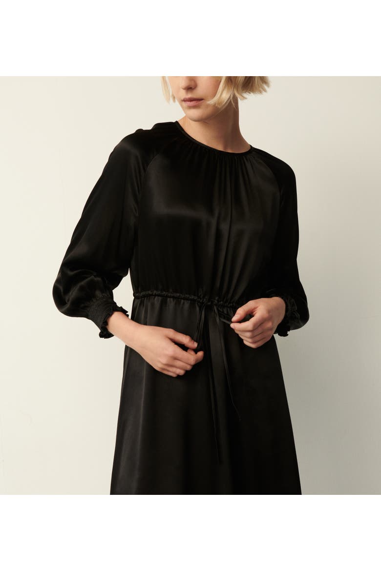Florian 3/4 Sleeve Round Neck Midi Dress