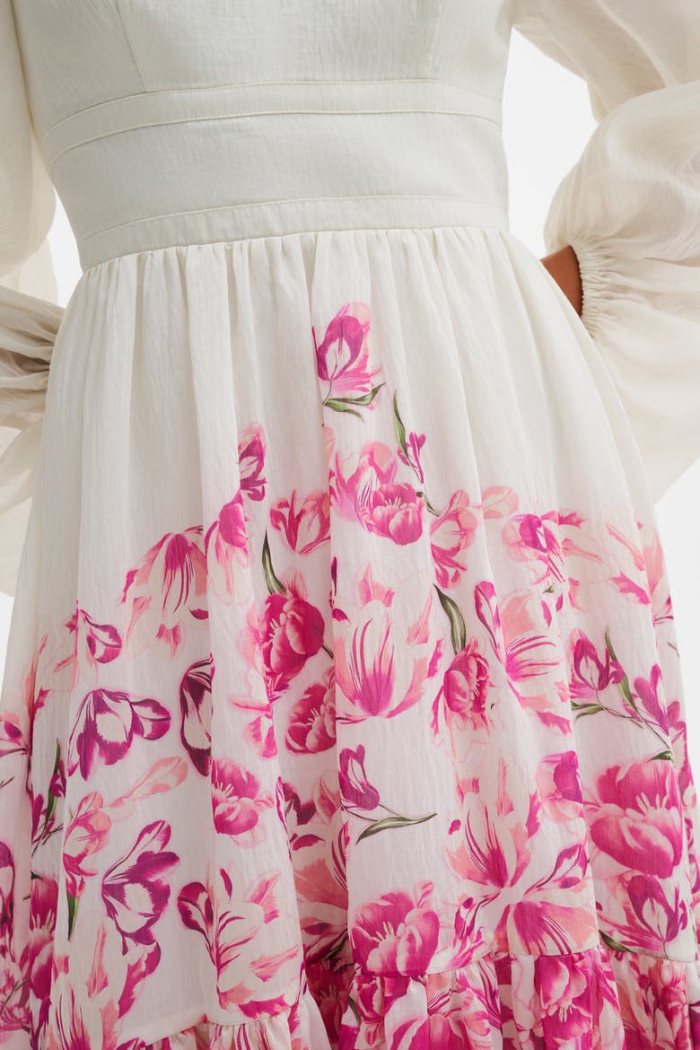 Sasia Deep V-Neck Midi Dress