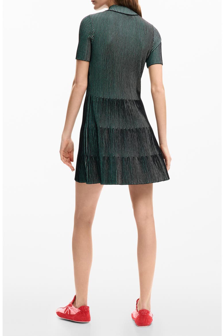 Rib Half Zip Minidress