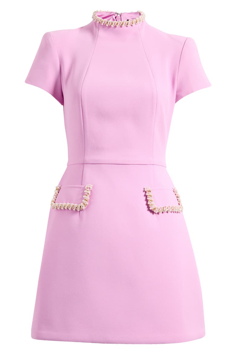 Simone Embellished Funnel Neck Minidress