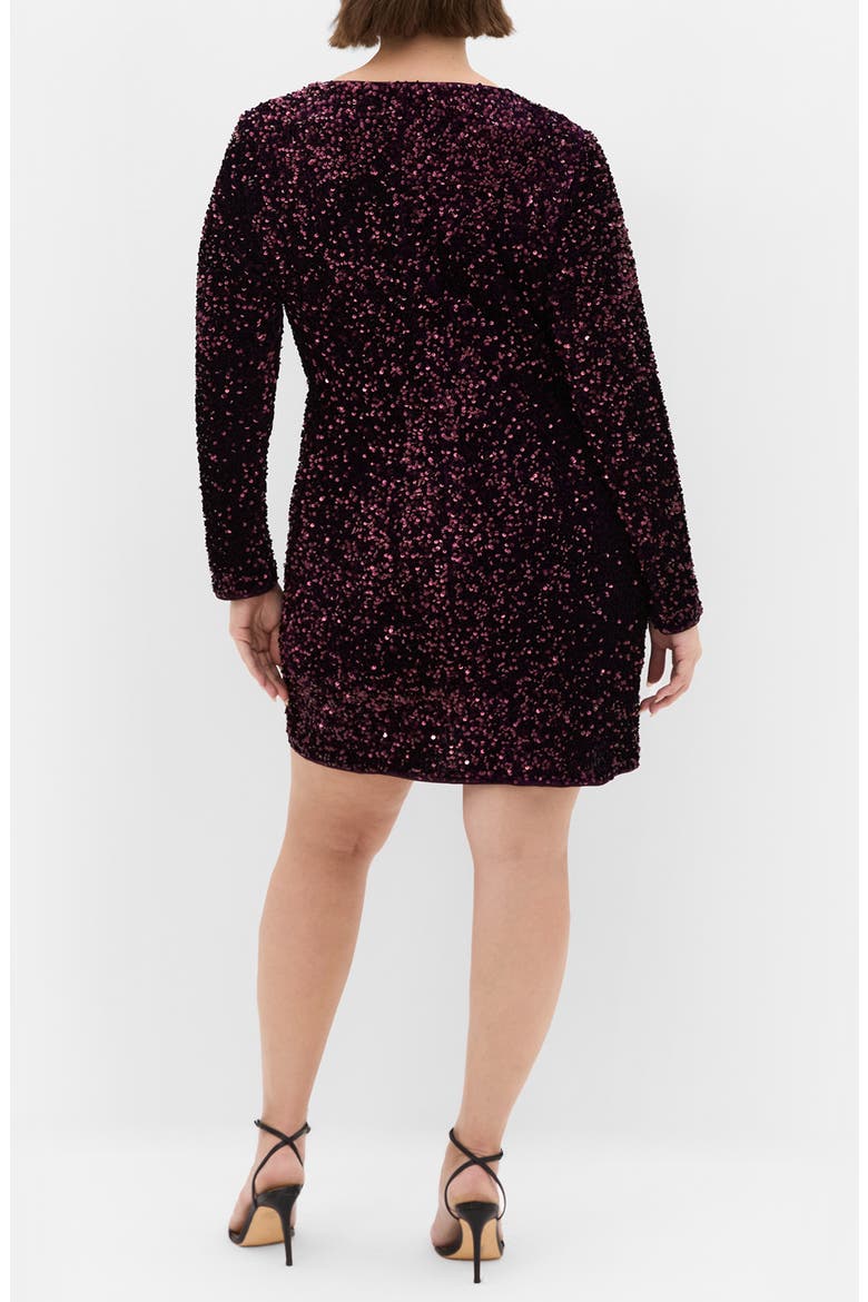 Winter Sequin Long Sleeve Dress