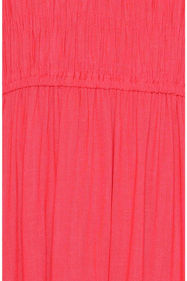 Darla Smocked Puff Sleeve Midi Dress