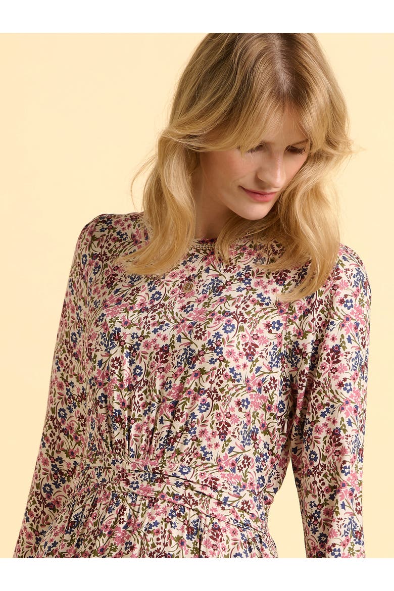 Abloom Long Sleeve Floral Midi Dress