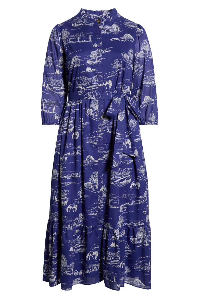 Avon Town & Bridge Print Maxi Dress