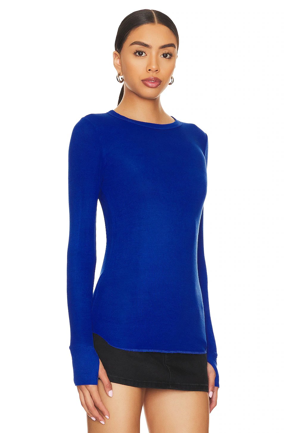 Michael Lauren Alick Tee in Ultramarine Blue - Image 2