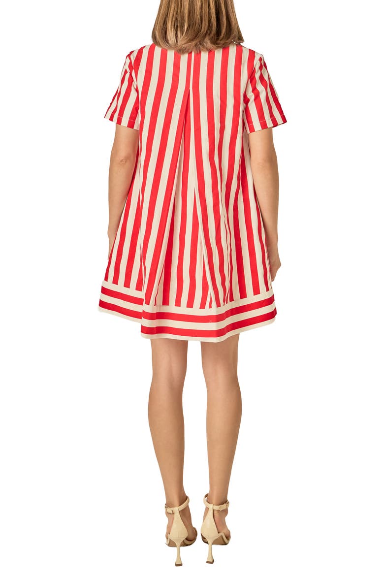 Stripe Mini Shirtdress
