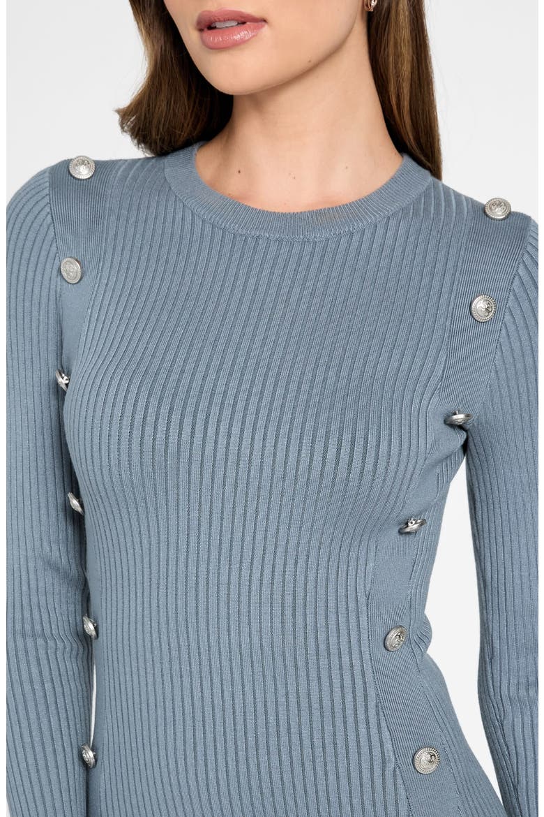 Ribbed Long Sleeve Sweater Dress