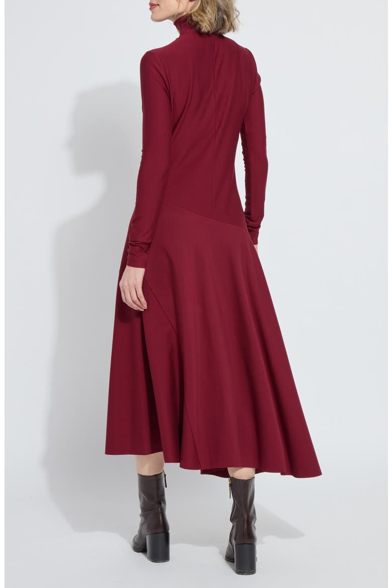Yaritza Asymmetric Long Sleeve Maxi Dress
