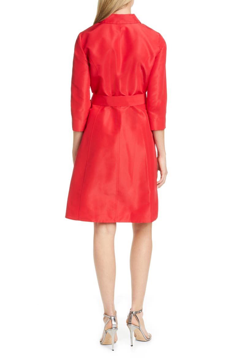 Belted Silk Shirtdress