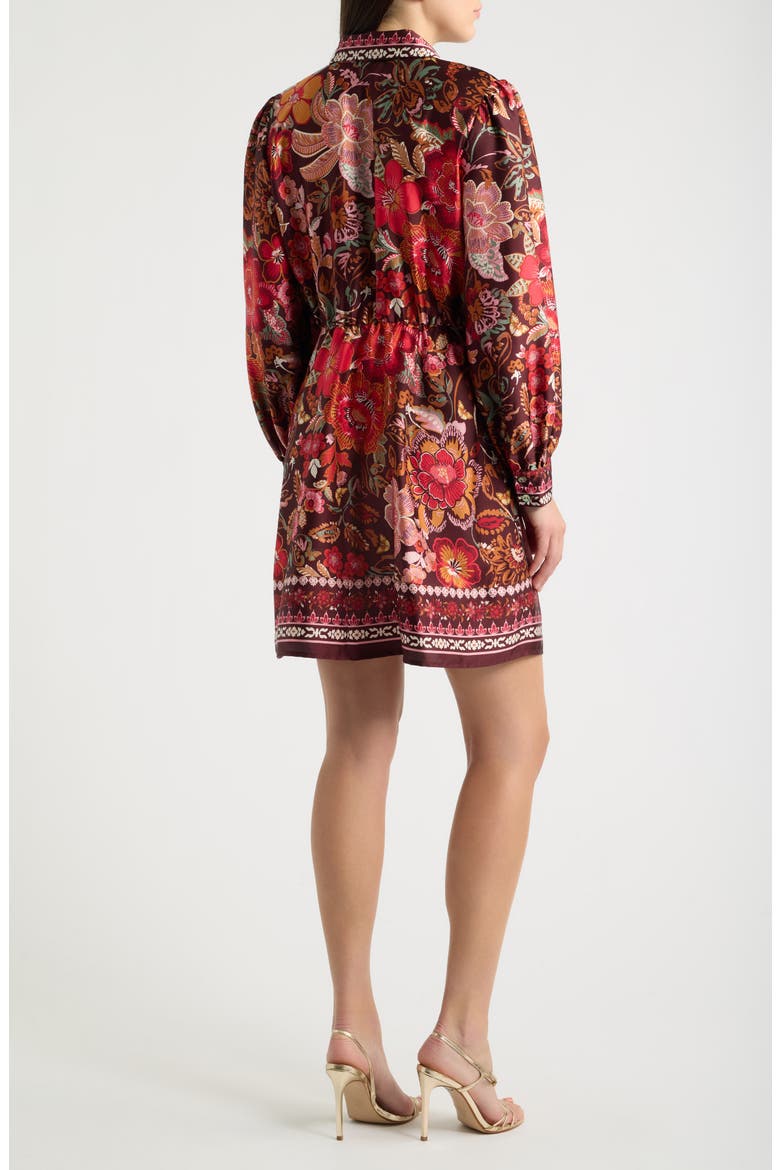Tie Waist Long Sleeve Shirtdress