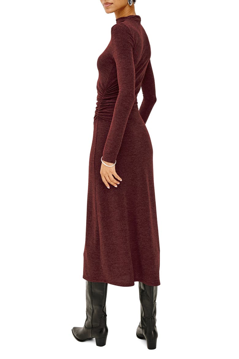 Margaret Mock Neck Jersey Midi Dress