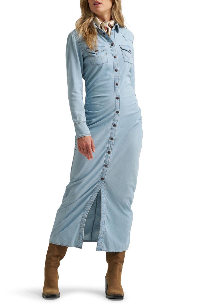 Cinched Waist Maxi Dress