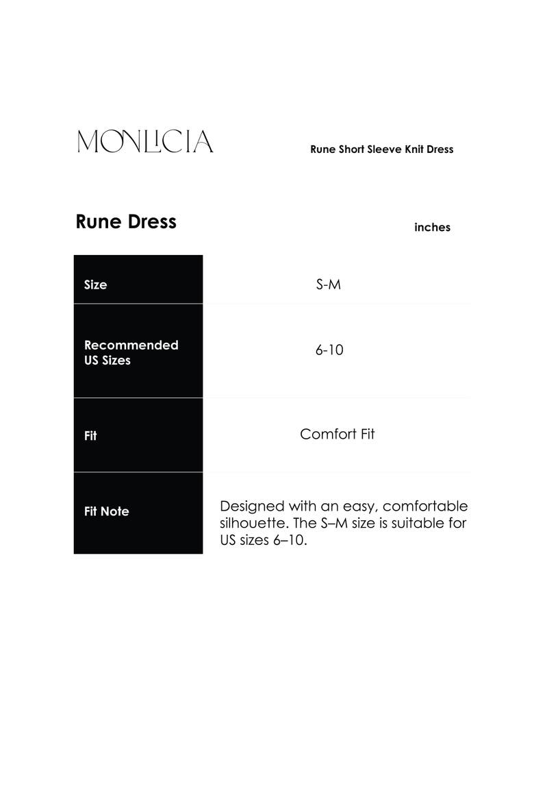 Rune Short Sleeve Crewneck Knit Sweater Dress