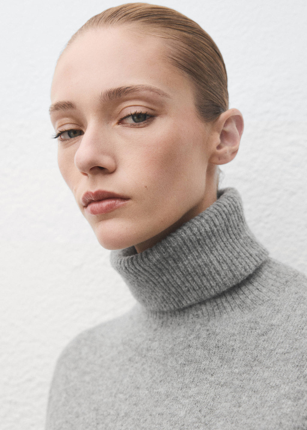 Knitted turtleneck dress