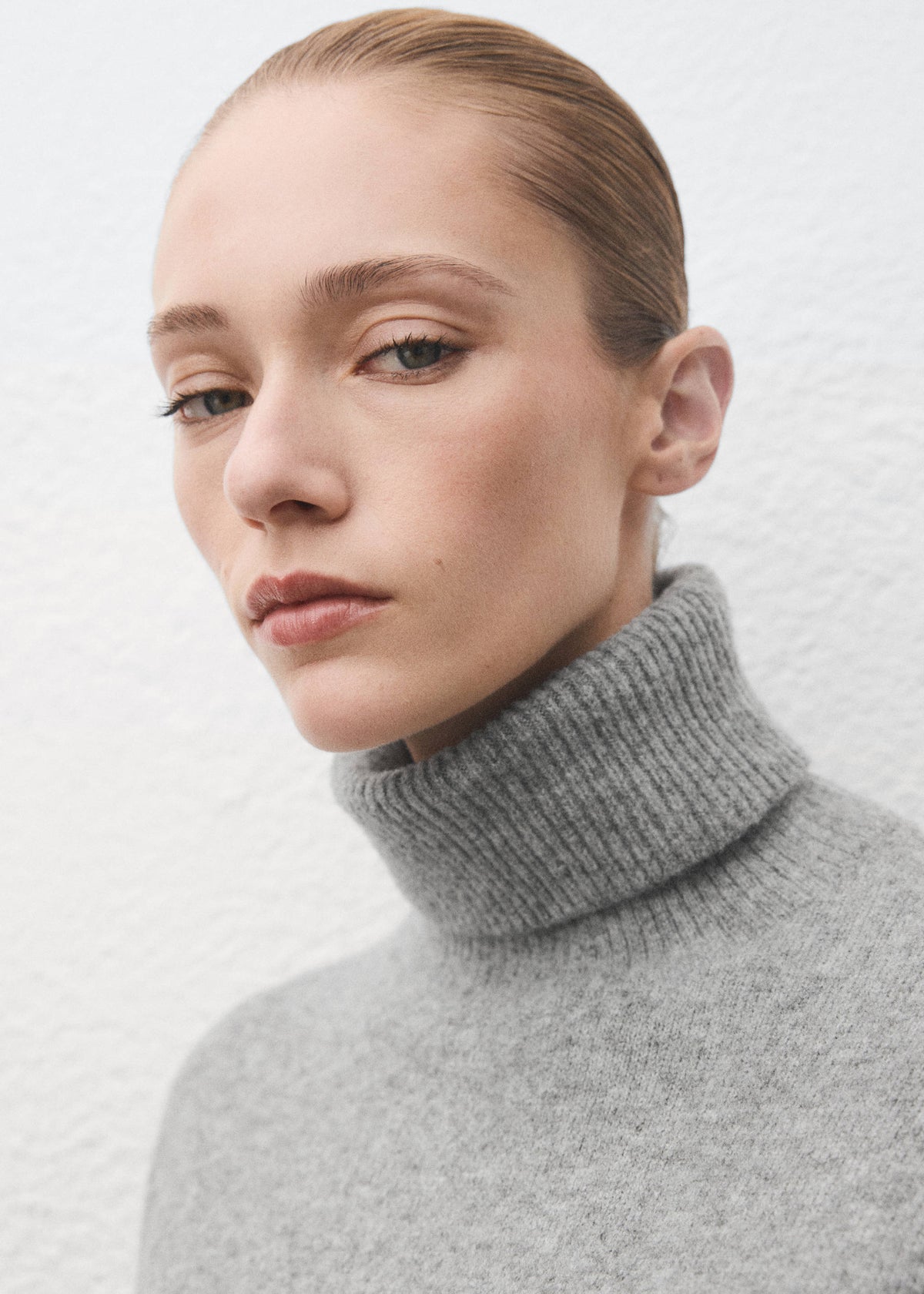 Knitted turtleneck dress