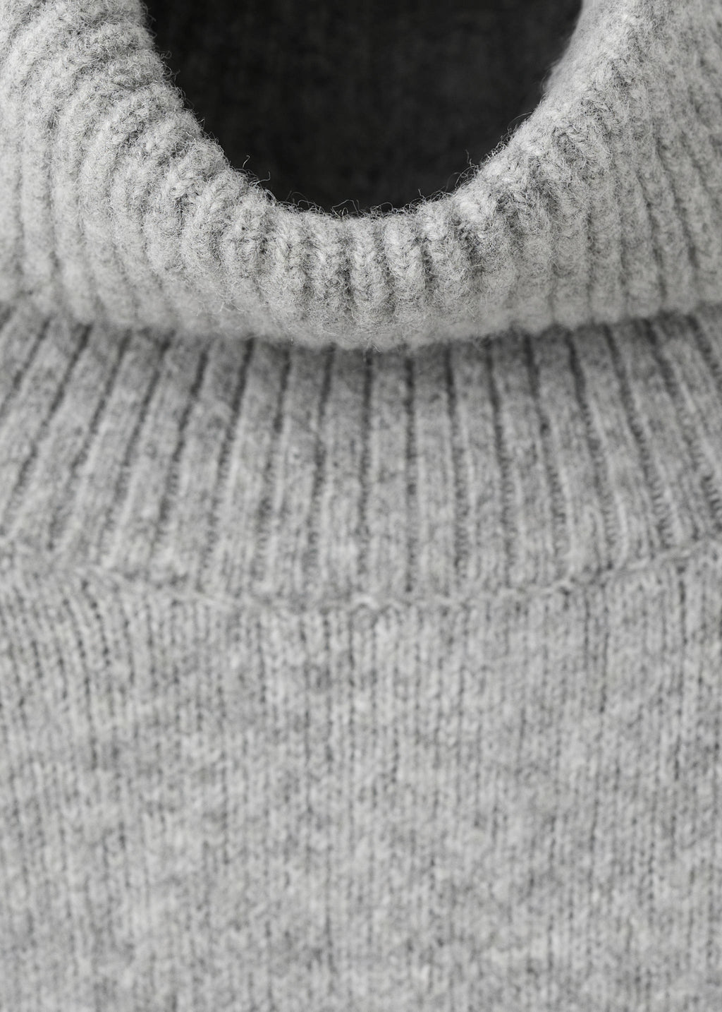 Knitted turtleneck dress