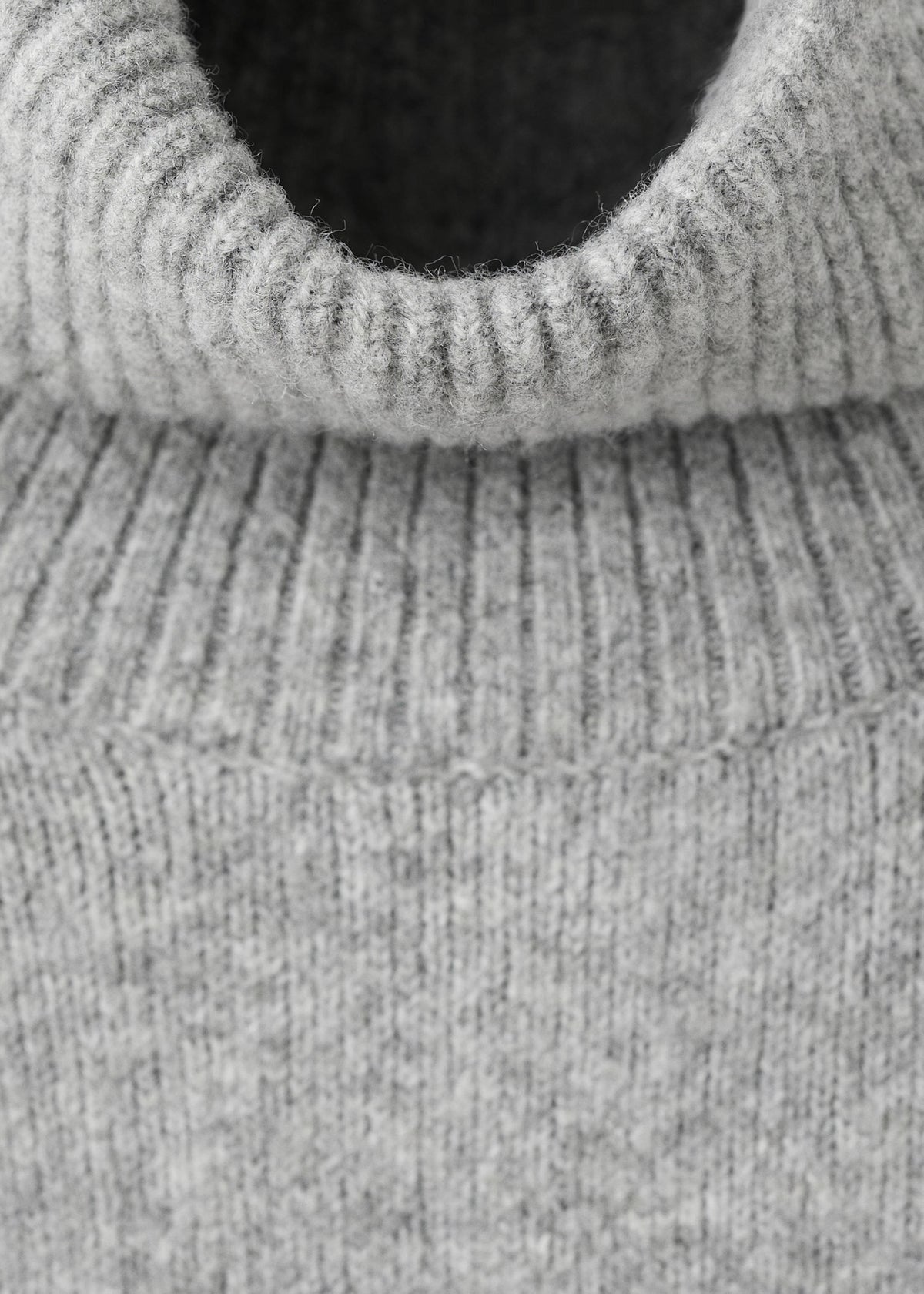 Knitted turtleneck dress