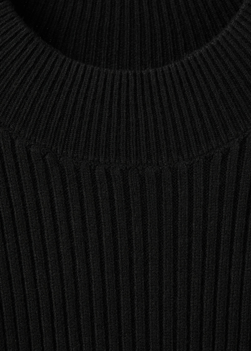 Ribbed knitted A-line dress