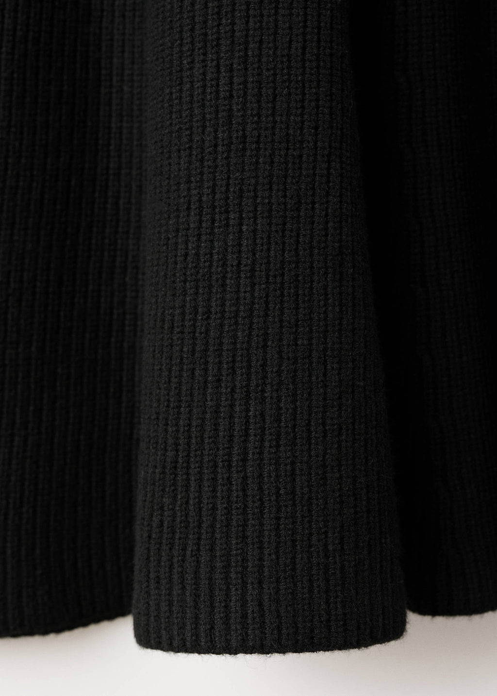 Ribbed knitted A-line dress