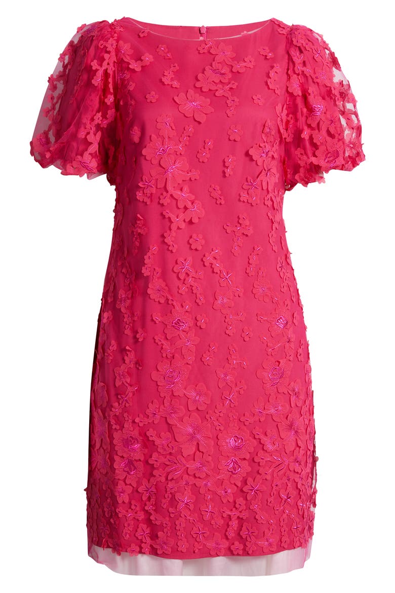 Puff Sleeve Shift Dress