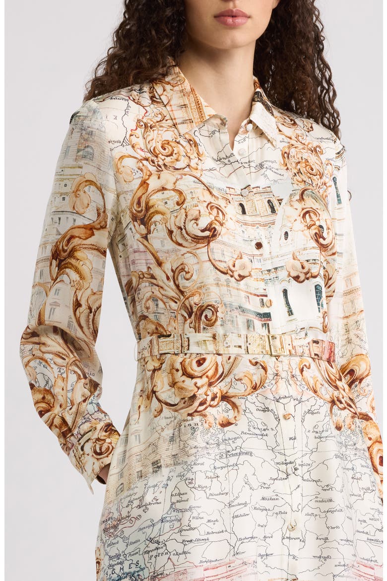 The Seraphine Belted Maxi Shirtdress