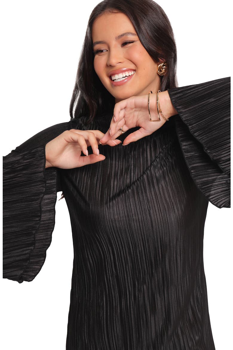 Cerise Long Sleeve Minidress