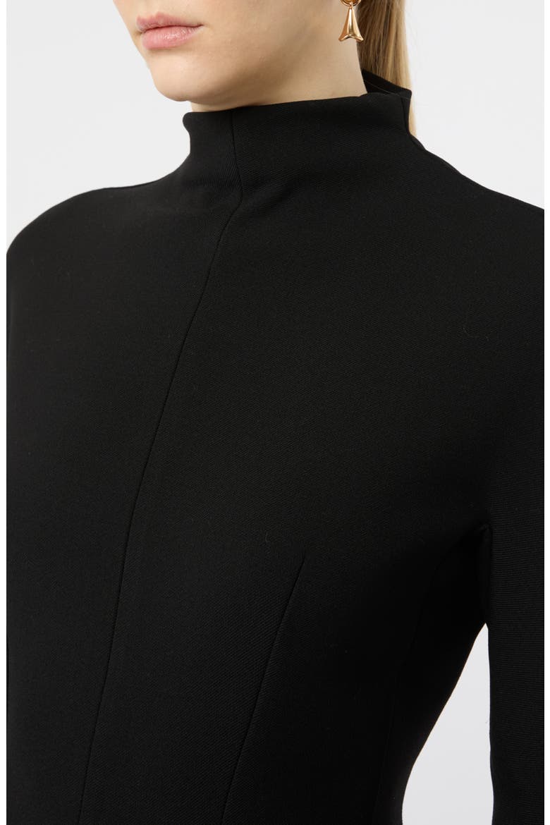 Mock Neck Long Sleeve Minidress