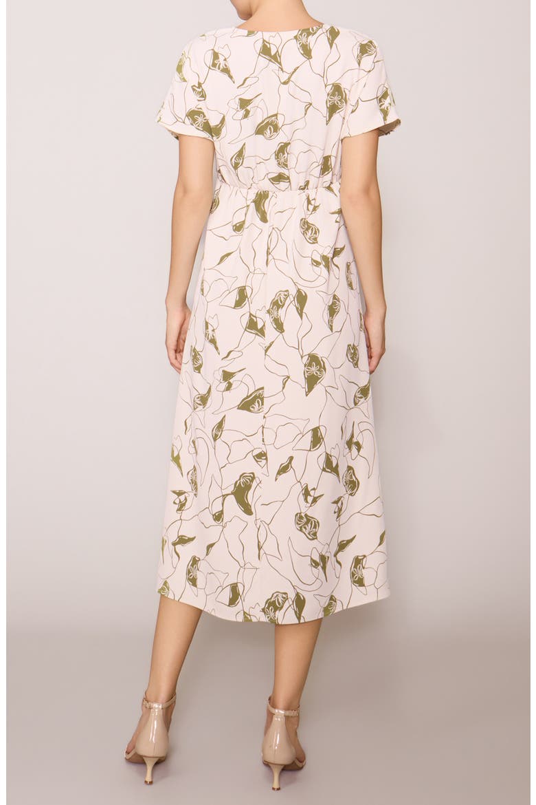 Floral V-Neck Midi Dress