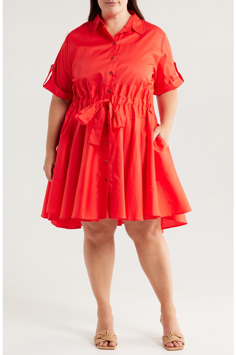 Meadow Tie Waist Shirtdress