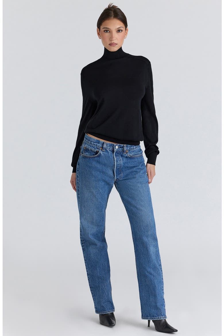 Angel Silk & Wool Blend Turtleneck Sweater