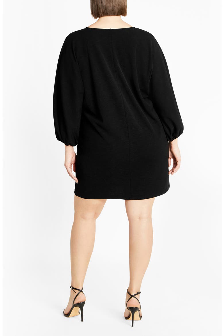 Oakleigh Long Sleeve Shift Minidress