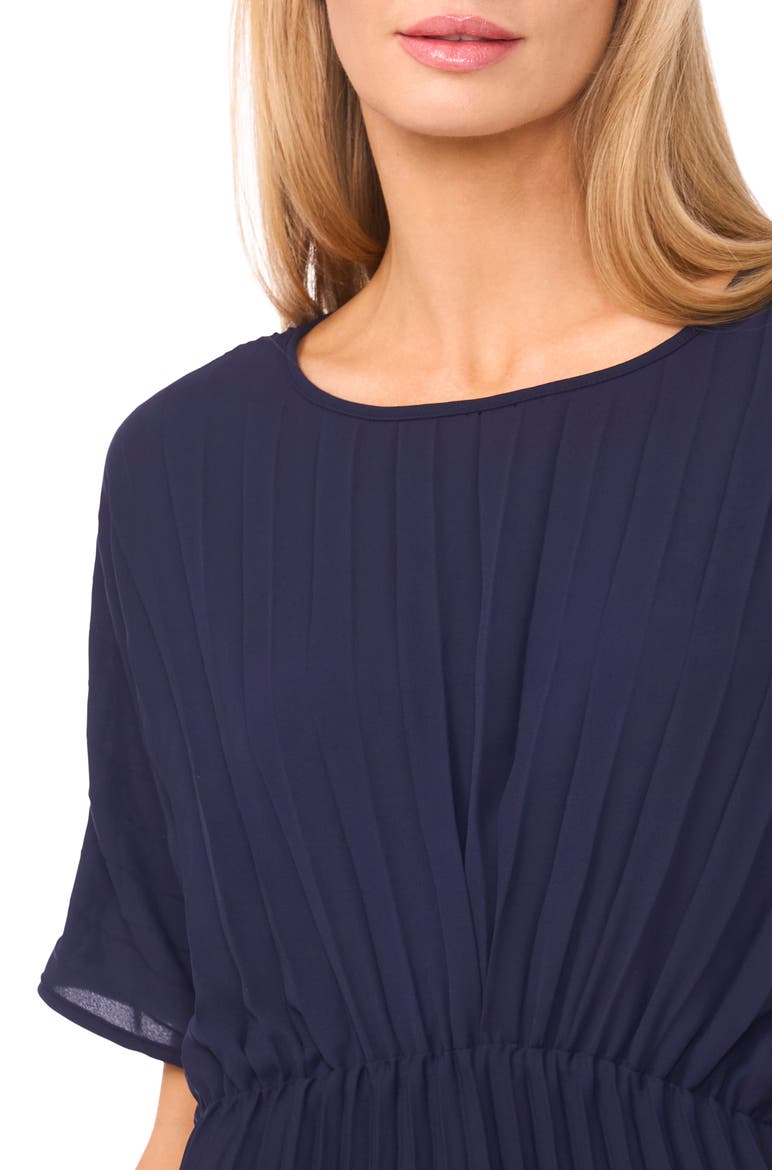 Pleated Midi Dress