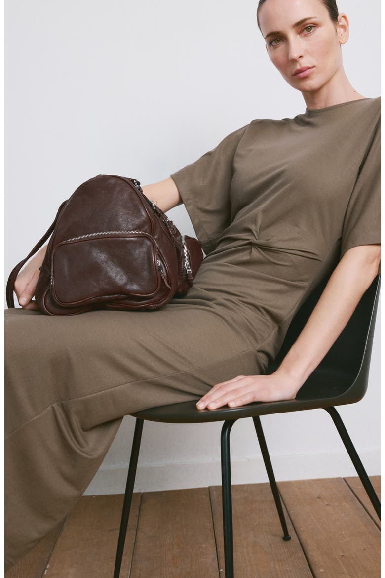 Gathered Midi Dress