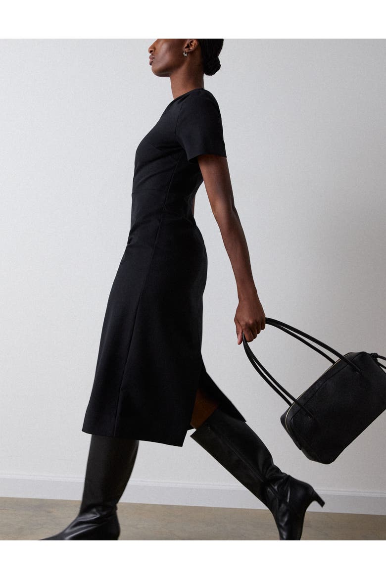 Ponte Detachable Lace Dress