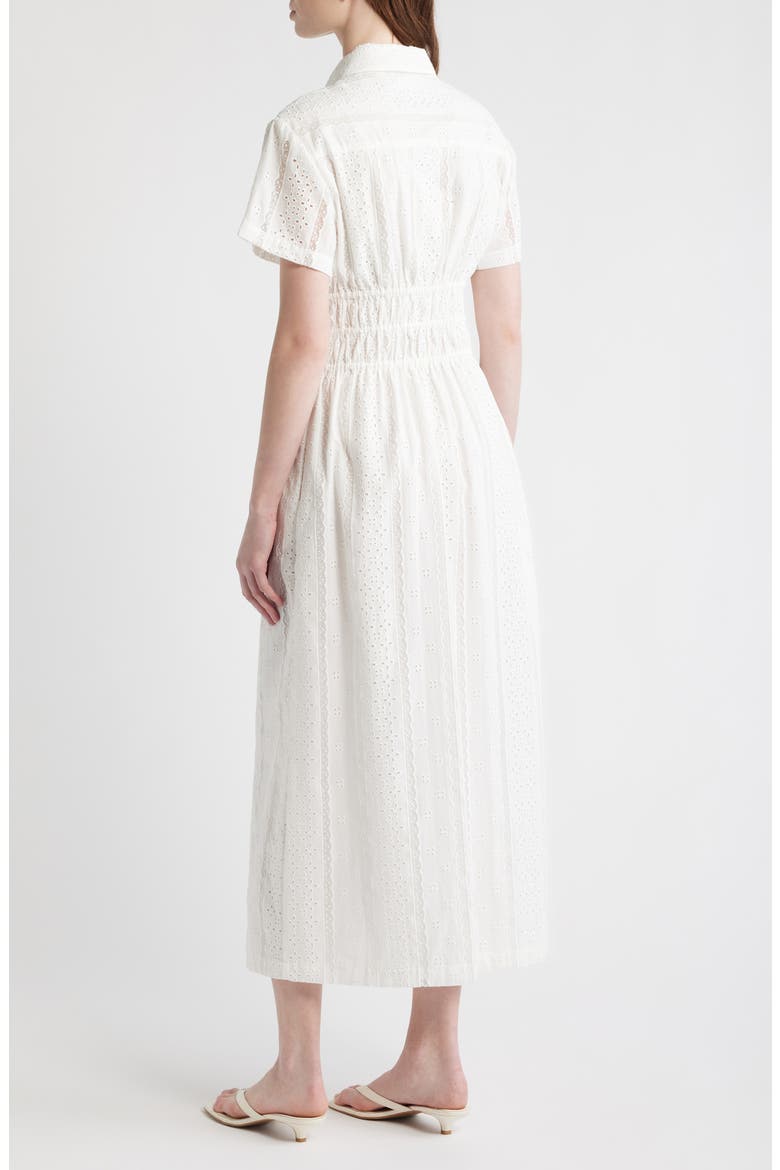 The Jamie Eyelet Nap Midi Shirtdress