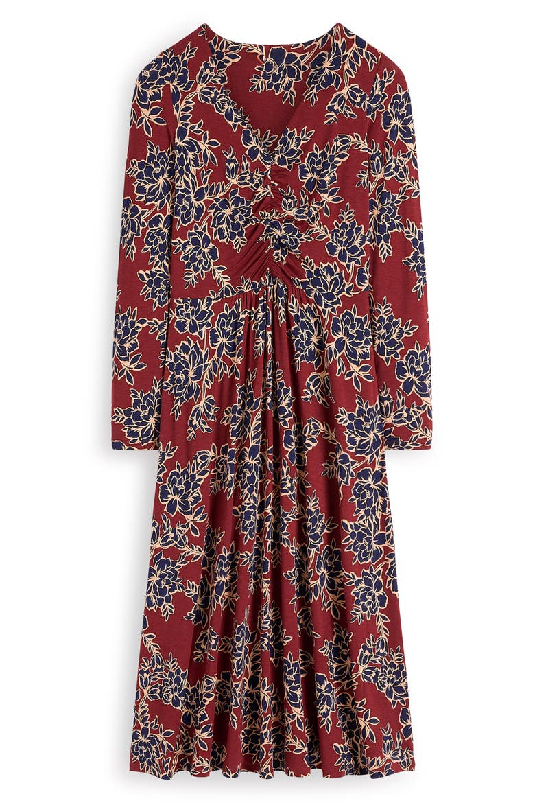 Jasmine Ruched Jersey Midi Dress