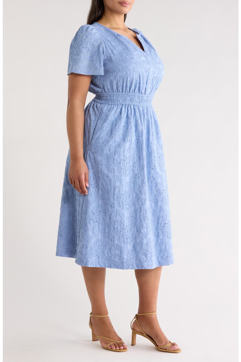 Embroidered Eyelet Lace Dress