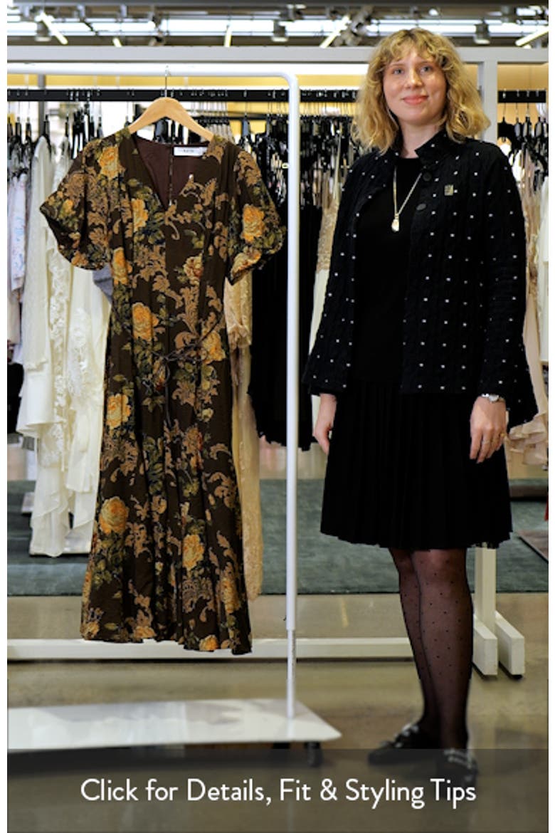 Lavena Floral Puff Sleeve Midi Dress